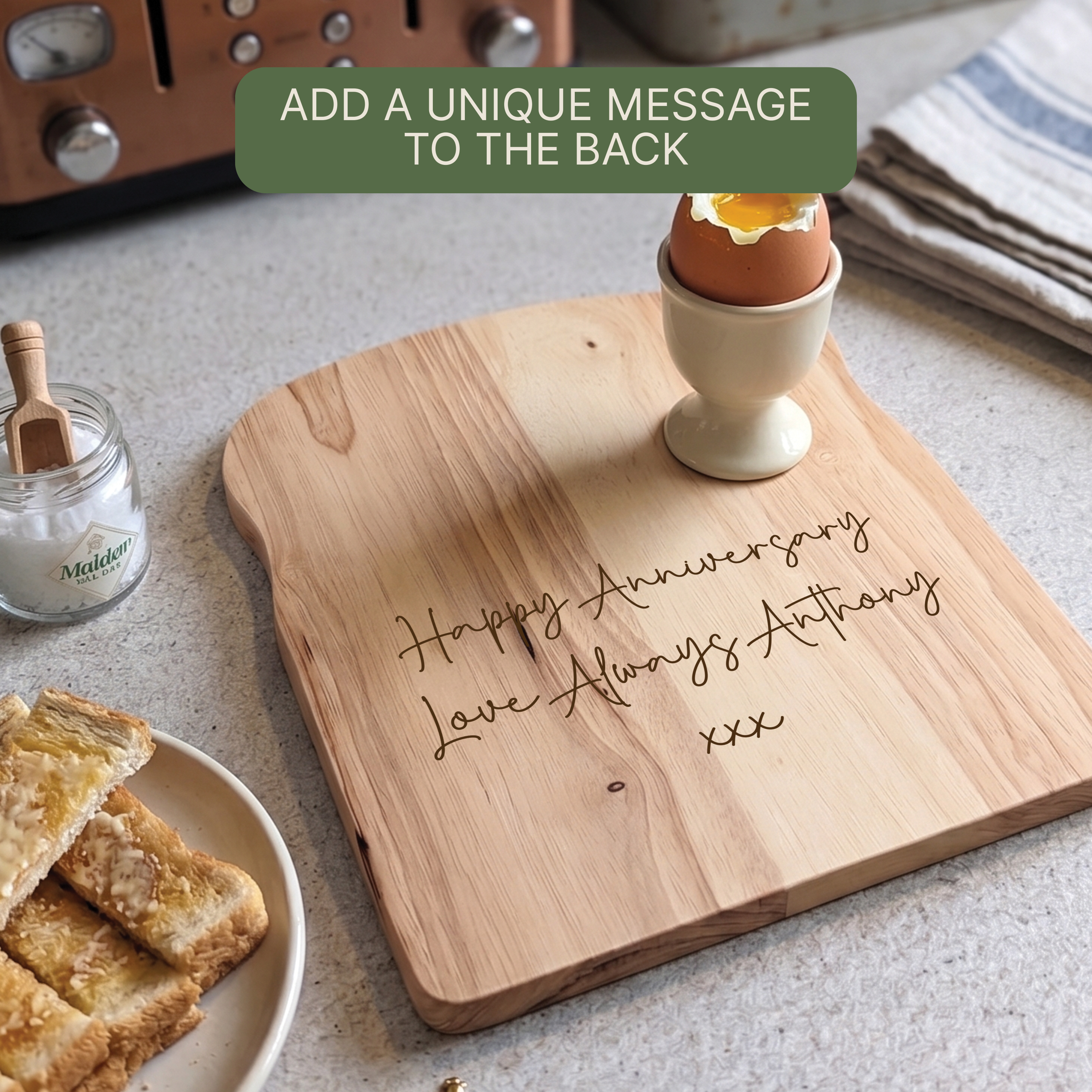 Custom Engraved Dippy Egg Board