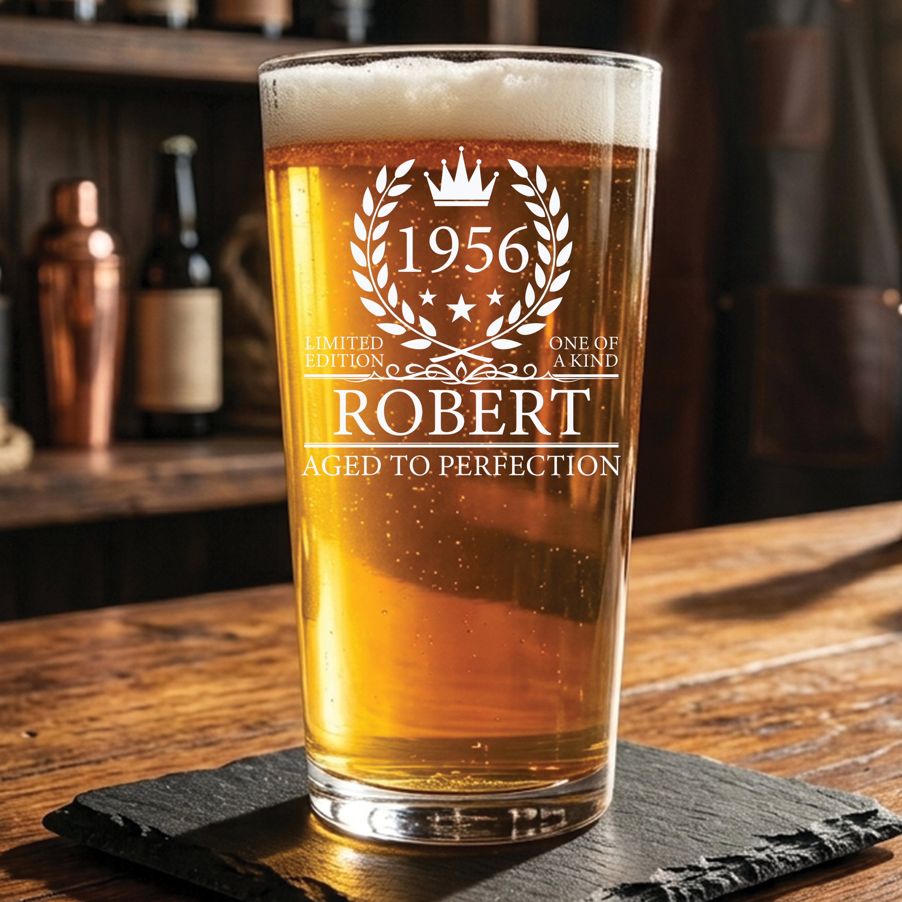 70th Birthday Pint Glass