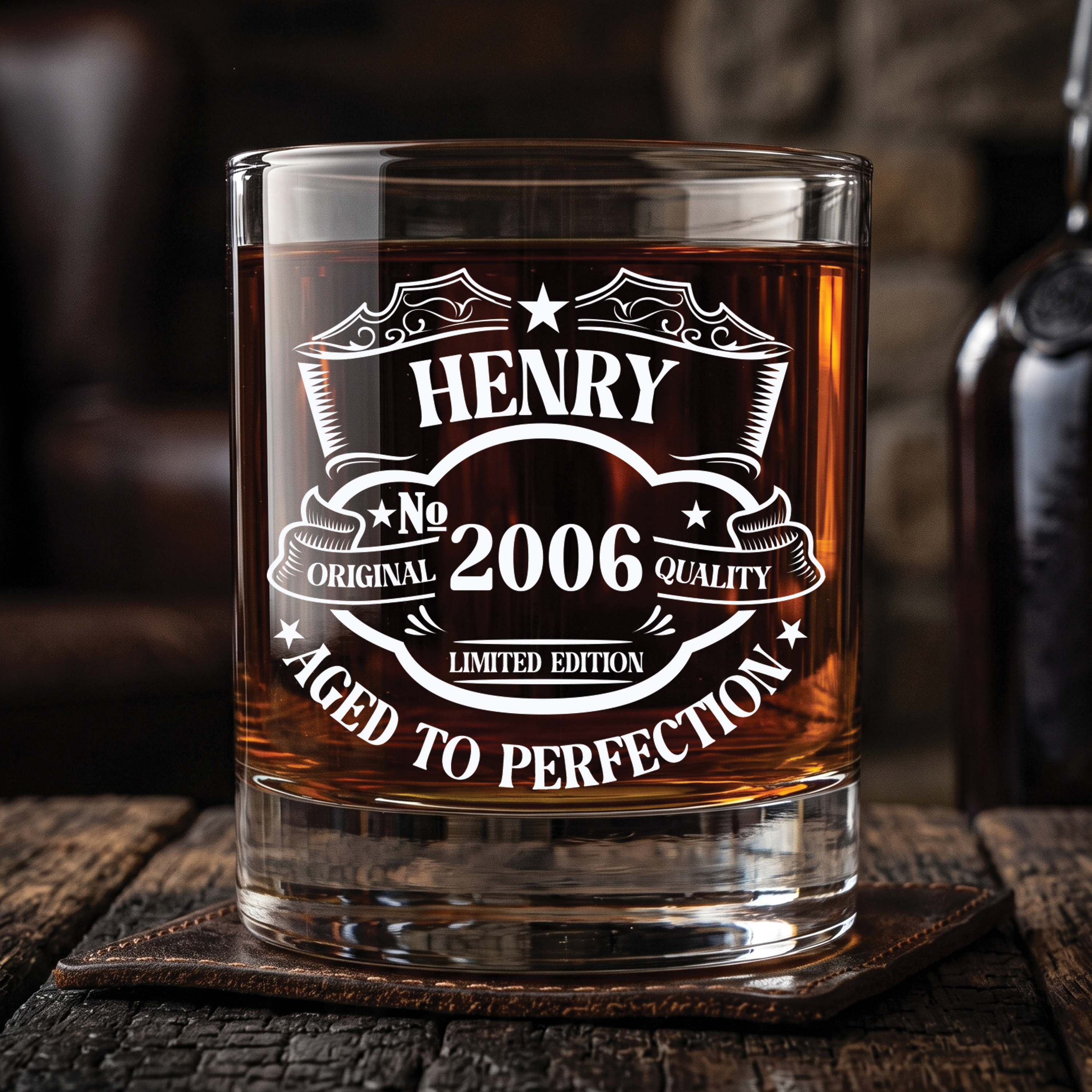 20th Birthday Whisky Glass