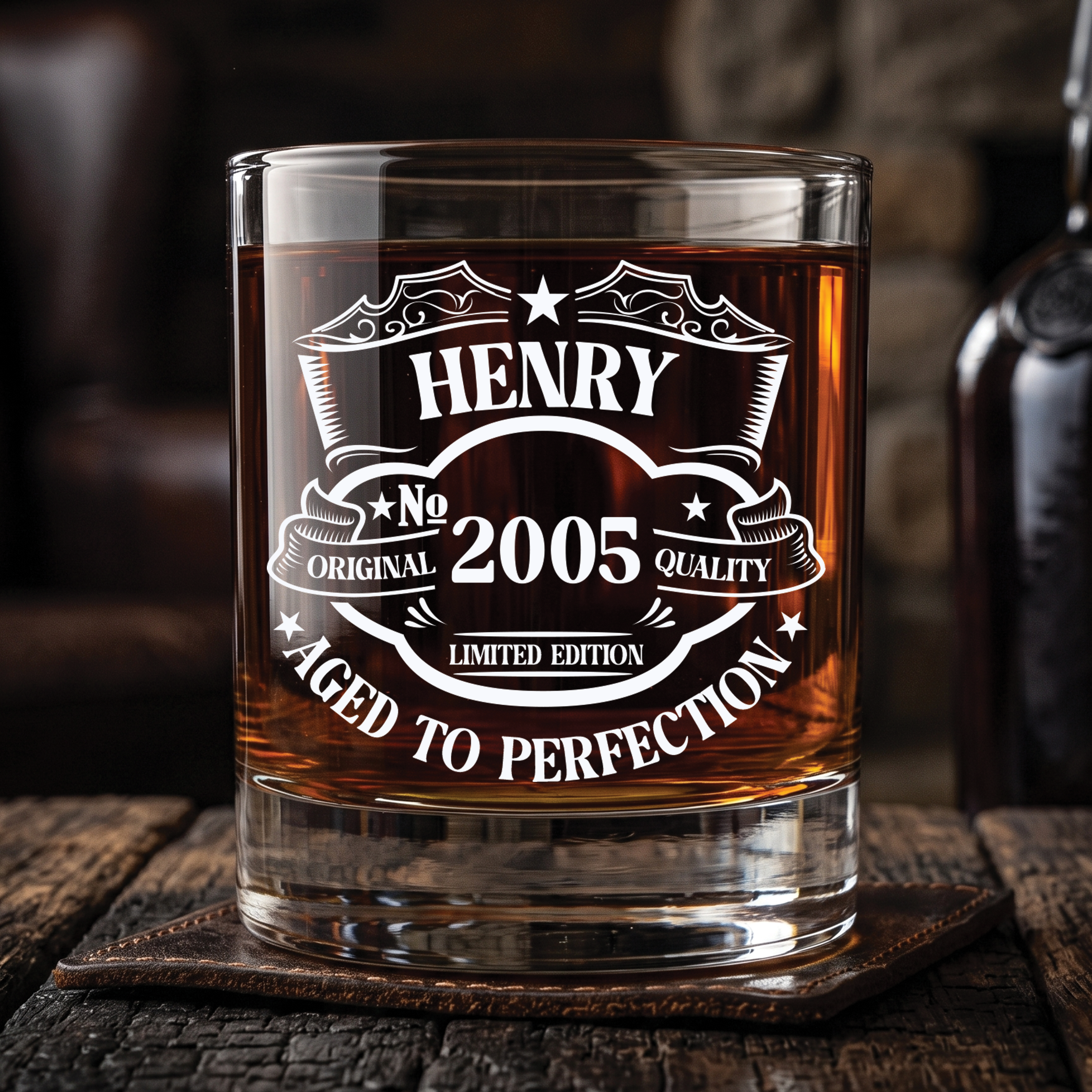 21st Birthday Whisky Glass