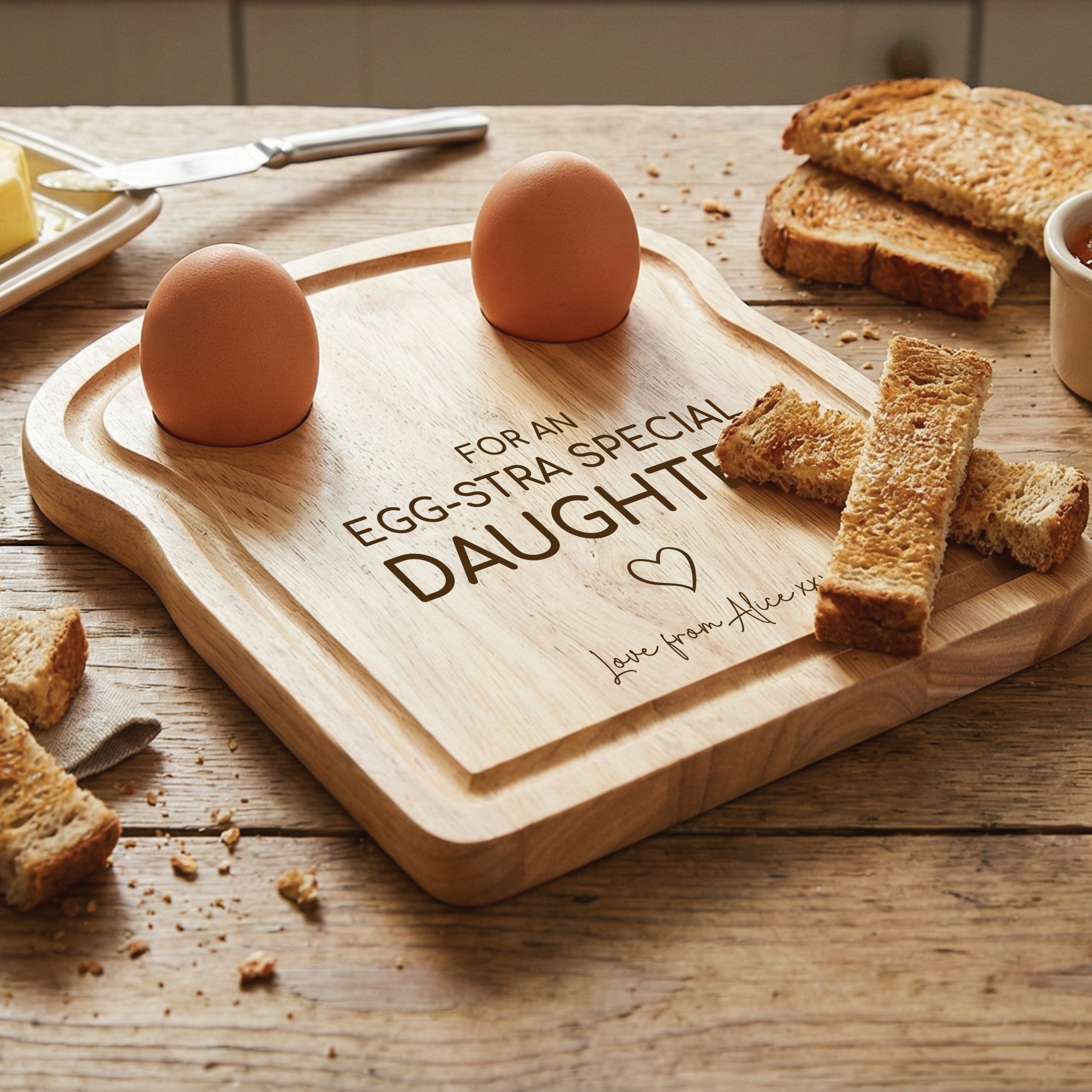 Egg-stra Special Daughter Dippy Egg Board