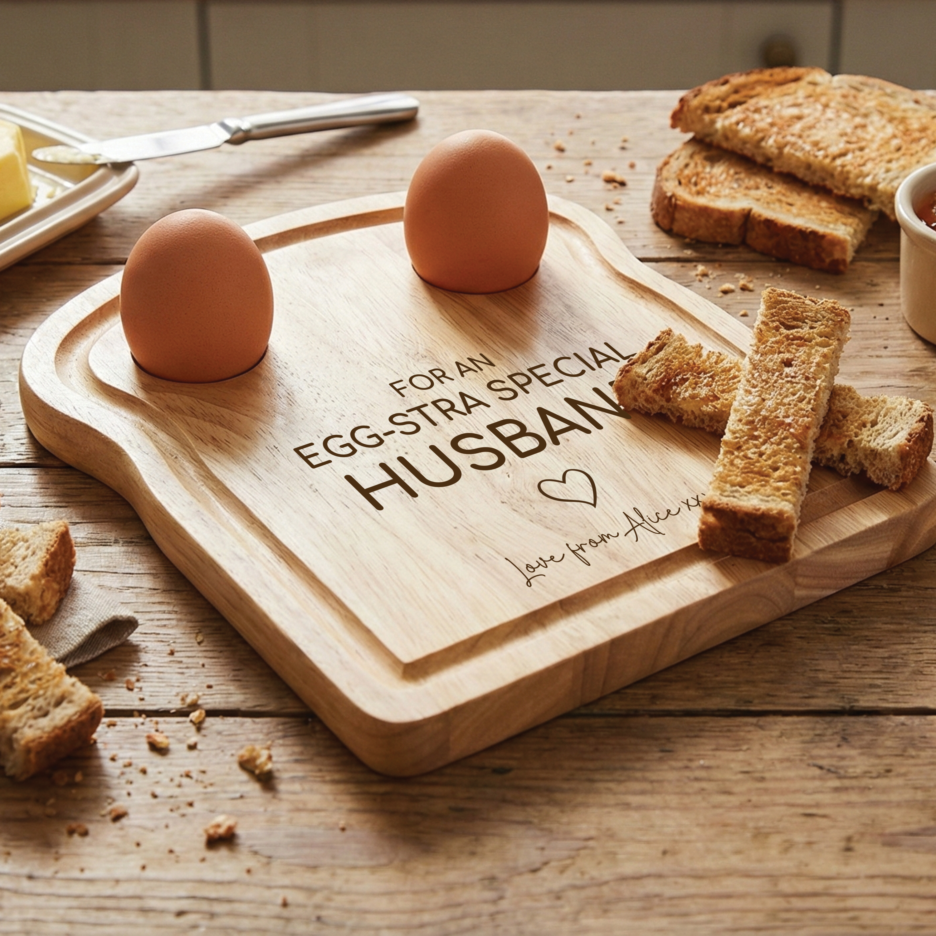 Egg-stra Special Husband Dippy Egg Board