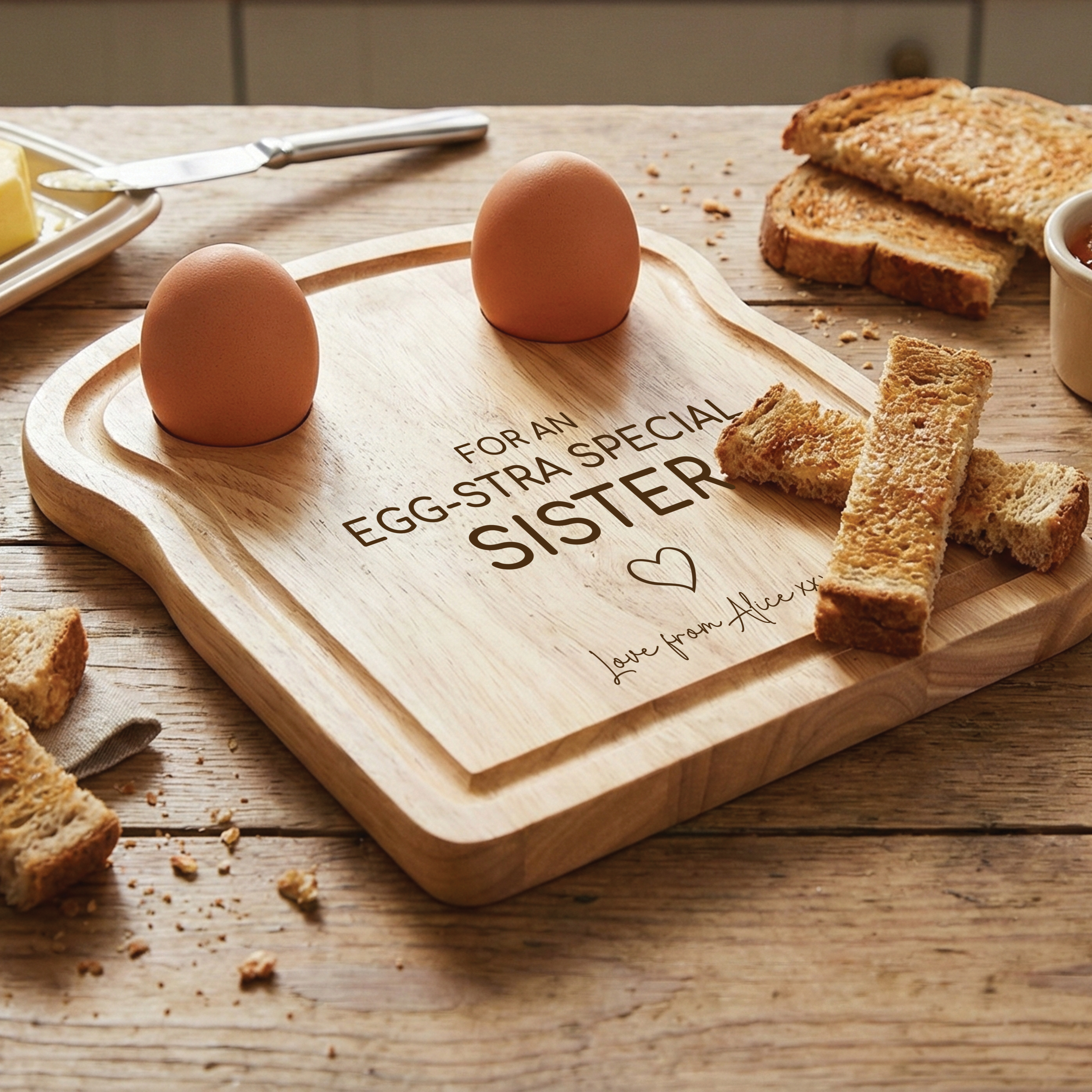 Egg-stra Special Sister Dippy Egg Board
