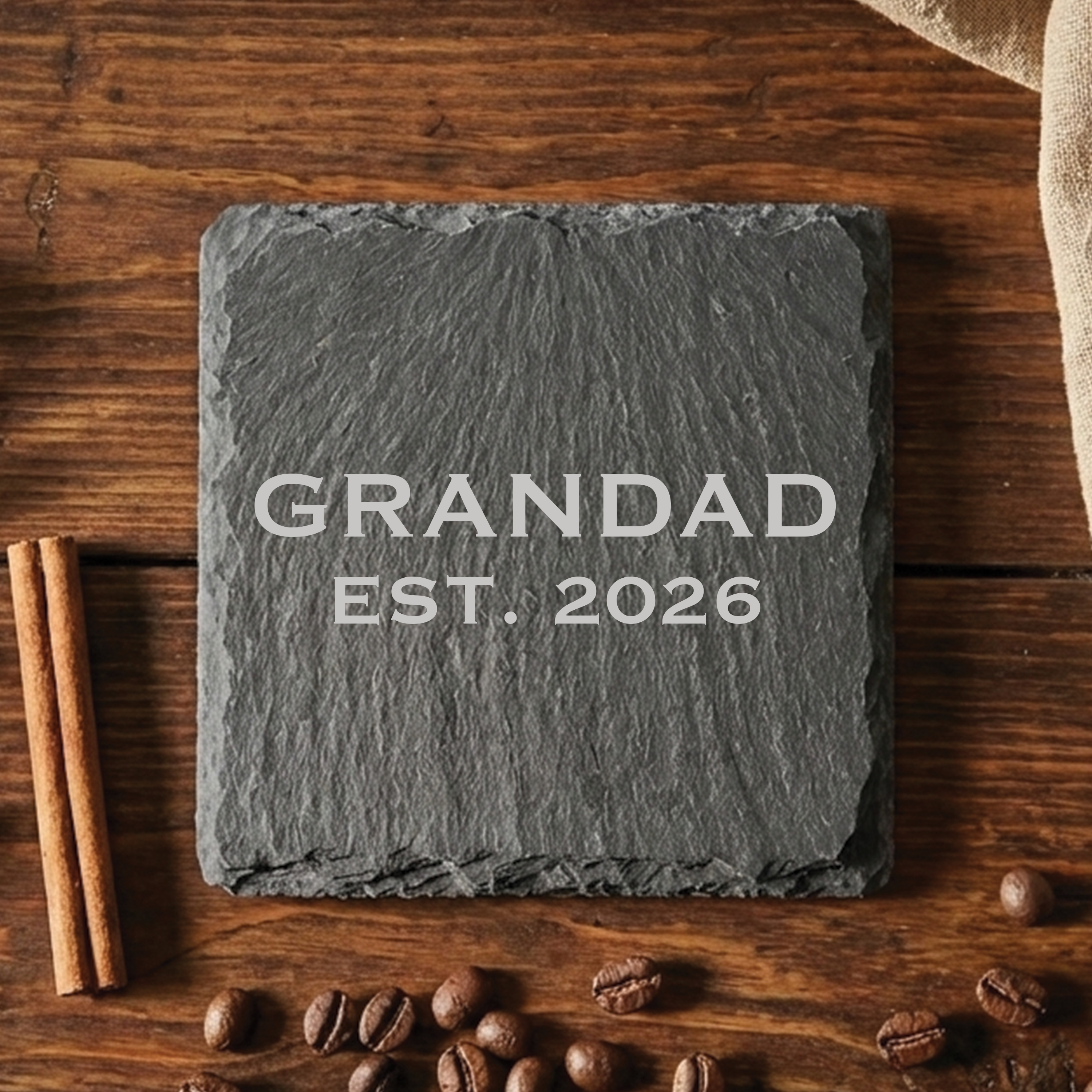 Dad & Grandad Established Year Coaster