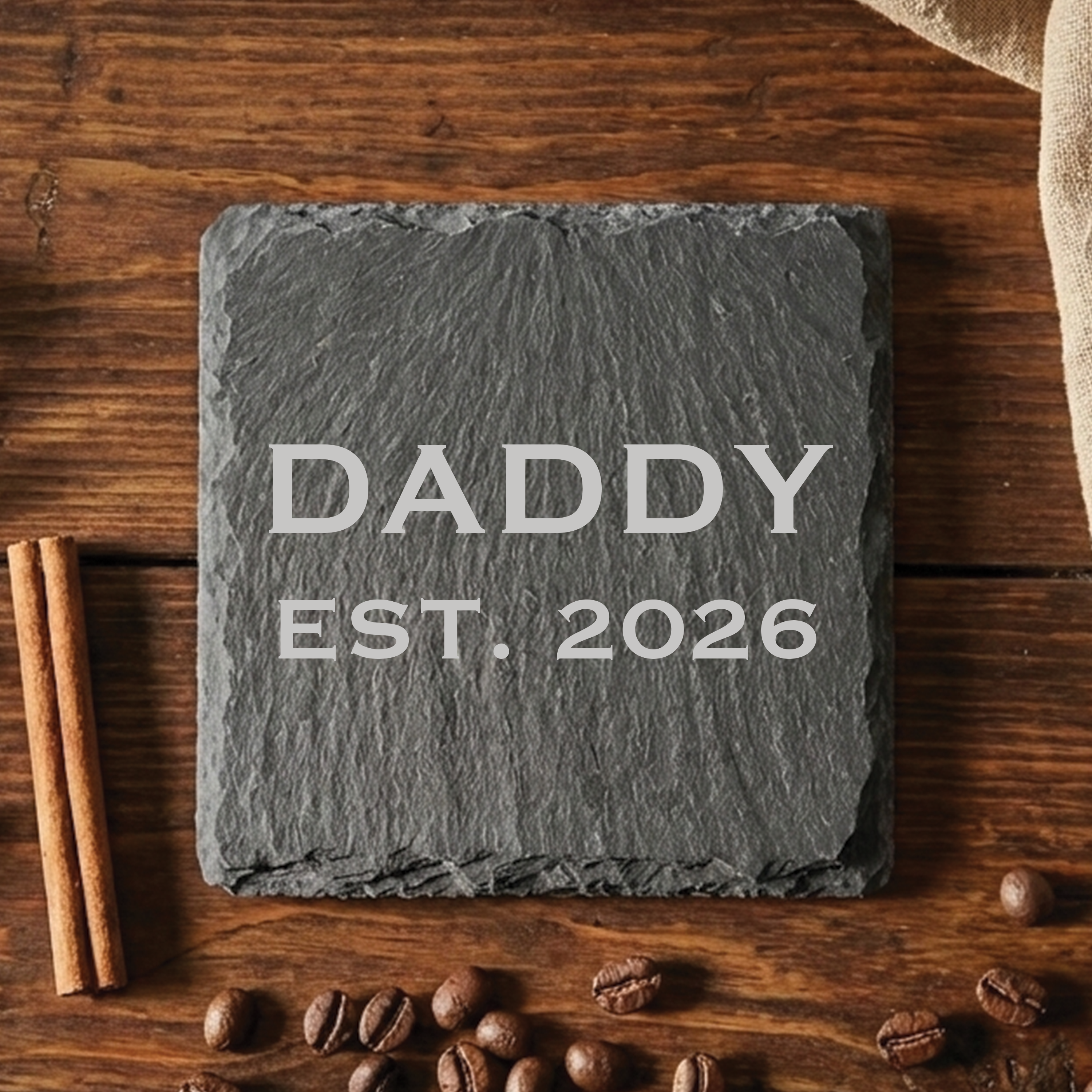 Dad & Grandad Established Year Coaster