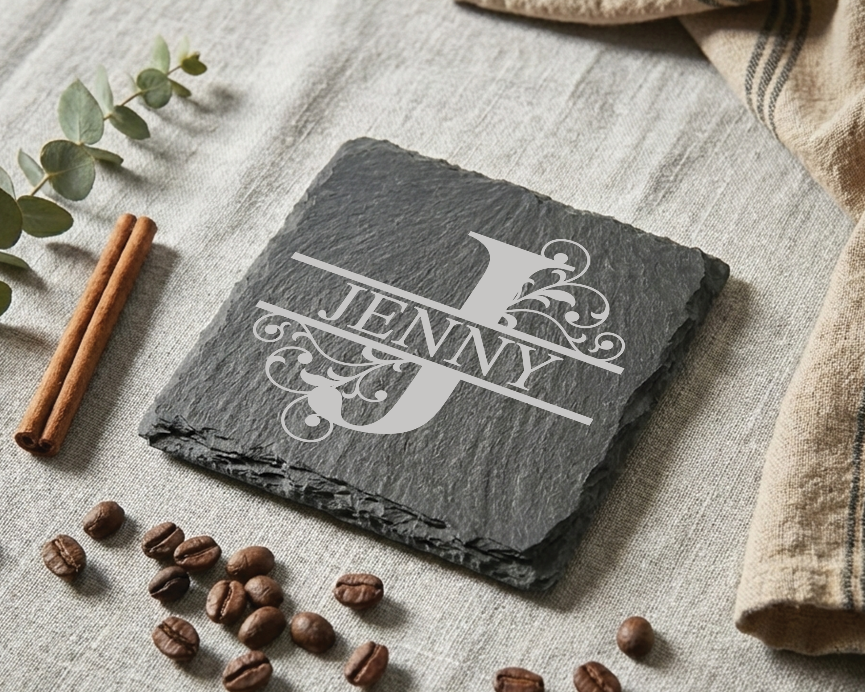 Monogram Coaster