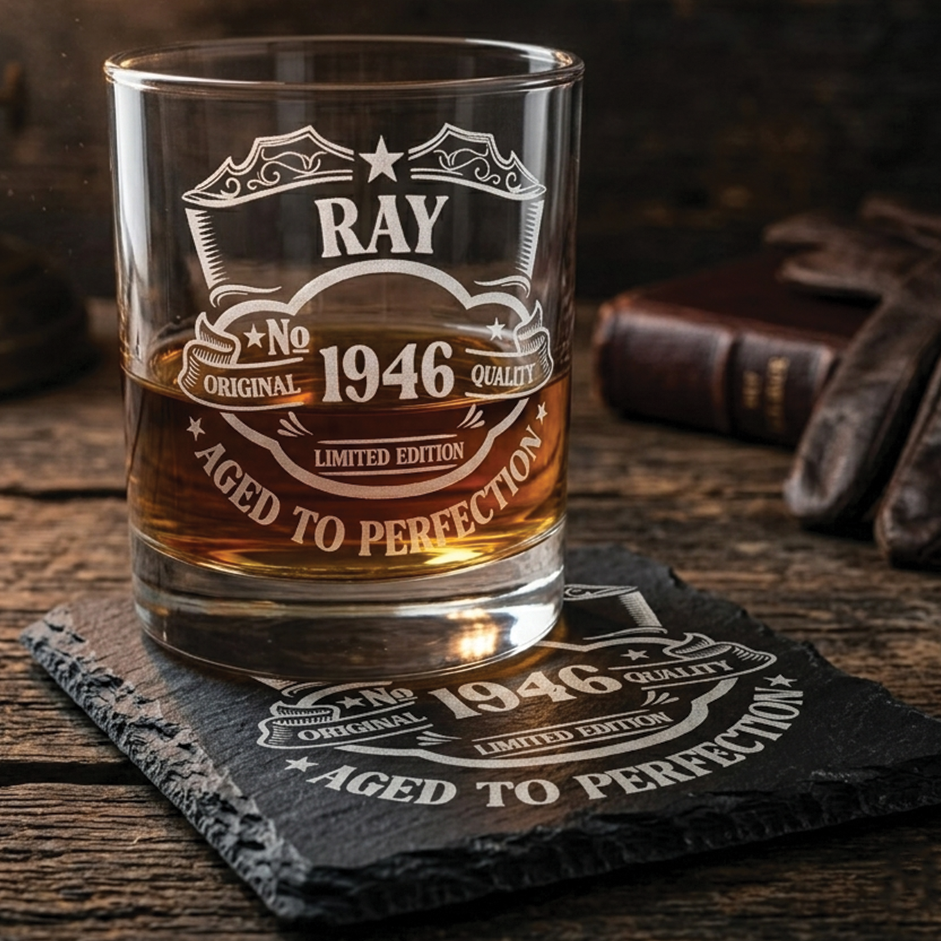100th Birthday Whisky Glass